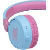 JBL JR 310 BT dětské sluchátka On Ear  Bluetooth®  světle modrá, růžová  složitelná, omezení hlasitosti, regulace hlasitosti