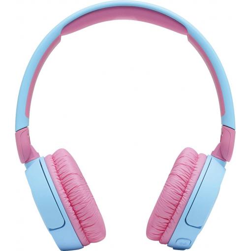 JBL JR 310 BT dětské sluchátka On Ear  Bluetooth®  světle modrá, růžová  složitelná, omezení hlasitosti, regulace hlasitosti