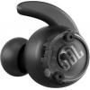 JBL Reflect Mini NC  špuntová sluchátka Bluetooth®  černá Potlačení hluku voděodolná, odolné vůči potu, za uši