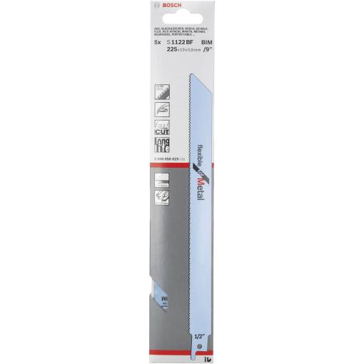 Bosch Accessories 2608656019 Plátek šalové pily Délka řezacího listu 225 mm 5 ks