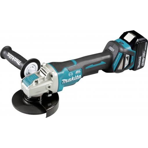 Makita DGA519RTJ DGA519RTJ Akumulátorová úhlová bruska 125 mm, vč. 2x aku, vč. nabíječky, 18 V, 5 Ah