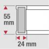 BMI 696120PM 696120PM magnetická vodováha s magnetem 120 cm 0.5 mm/m