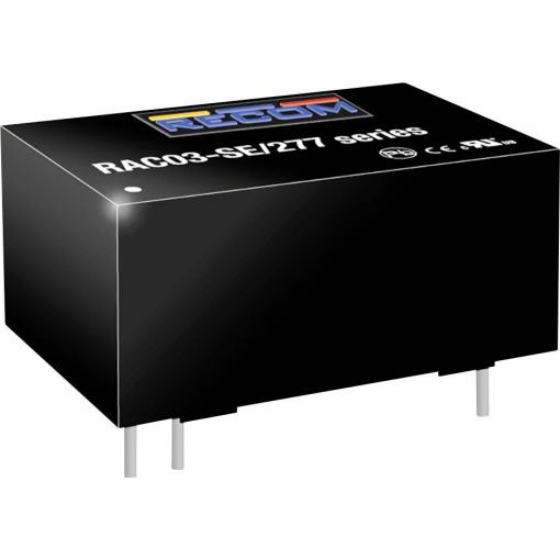 RECOM RAC03-05SE/277 AC/DC zdroj do DPS 5 V 3 W
