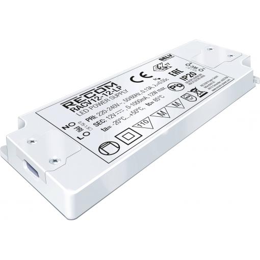 RECOM LED driver 12 W 0 - 1000 mA 12 V/DC nastavitelný