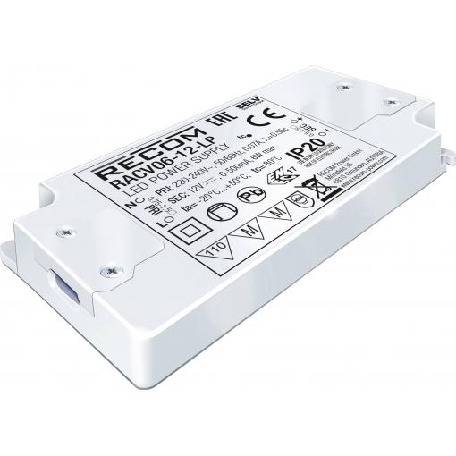 RECOM LED driver 6 W 0 - 250 mA 24 V/DC nastavitelný