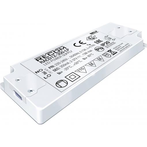 RECOM LED driver 12 W 500 mA 2 - 24 V/DC