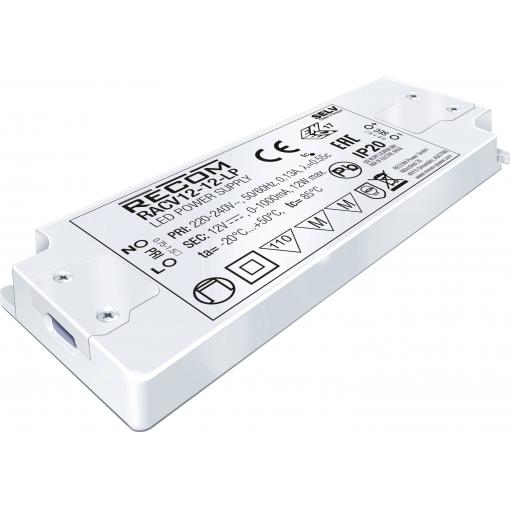 RECOM LED driver 12 W 0 - 500 mA 24 V/DC nastavitelný