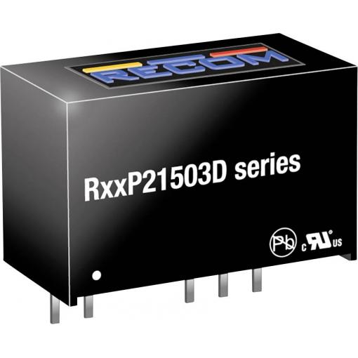 RECOM R15P21503D DC/DC měnič napětí do DPS 185 mA 2 W Počet výstupů: 2 x Obsah 1 ks