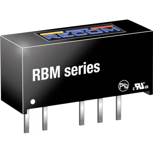 RECOM RBM-0512D DC/DC měnič napětí do DPS 41 mA 1 W Počet výstupů: 2 x Obsah 1 ks