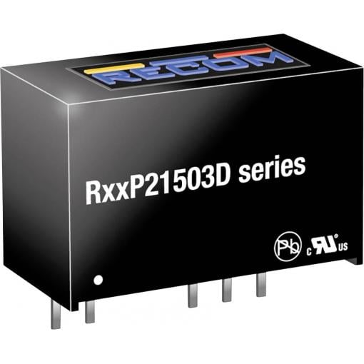 RECOM R12P21503D DC/DC měnič napětí do DPS 185 mA 2 W Počet výstupů: 2 x Obsah 1 ks