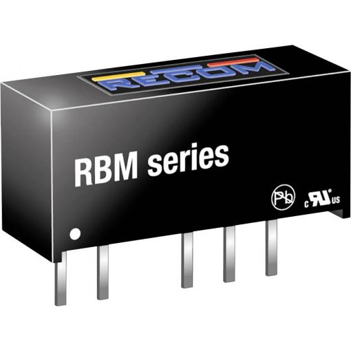 RECOM RBM-0505S DC/DC měnič napětí do DPS 200 mA 1 W Počet výstupů: 1 x Obsah 1 ks