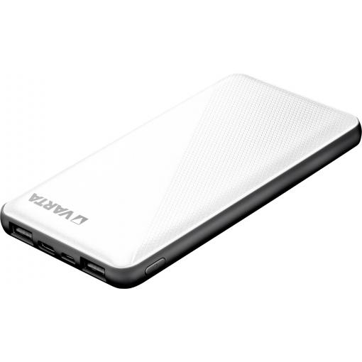 Varta Power Bank Energy 10000 powerbanka Li-Pol, 10000 mAh, USB-C®, bílá/černá, Indikátor stavu
