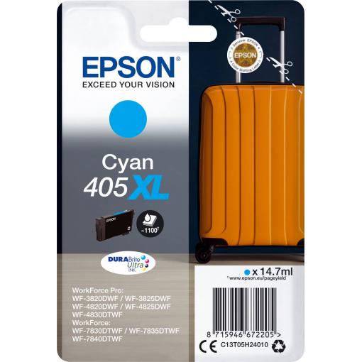 Epson Ink 405 XL originál azurová C13T05H24010
