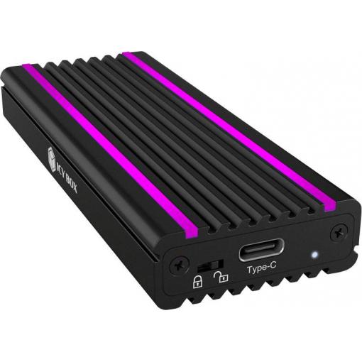 ICY BOX IB-1824ML-C31, Type-C® USB 3.1 (Gen 2) zu PCIe NVMe M.2 2230/2242/2260/2280 SSD Pouzdro pro SSD M.2 USB-C™ (USB 3.2 Gen 2) 10 GBit/s M.2 PCIe NVMe
