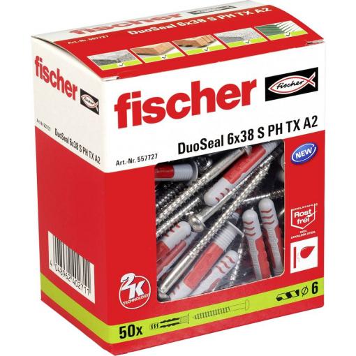 Fischer 557727 DuoSeal hmoždinka 38 mm 6 mm 50 ks