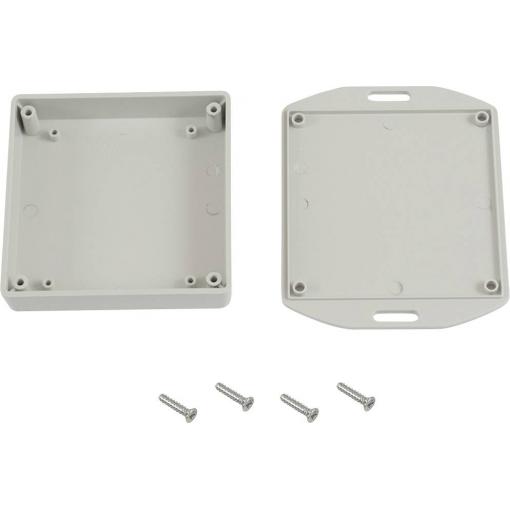 Hammond Electronics 1551XFLGY univerzální pouzdro 80 x 80 x 20 ABS šedá 1 ks