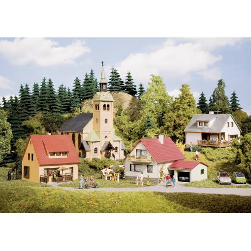 Auhagen 15201 H0, TT sada budov tvořící vesnici Walkirchen