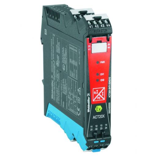 ACT20X, EX signal isolating converter, 2-channel version, Weidmüller ACT20X-2HAI-2SAO-S 8965440000 1 ks
