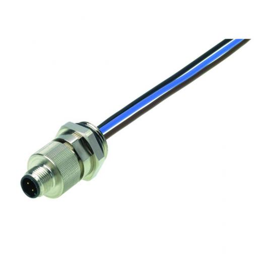 Weidmüller POS-4P M12 PG13,5 150MM vestavný zástrčkový konektor pro senzory - aktory, 9455650000, piny: 4, 1 ks