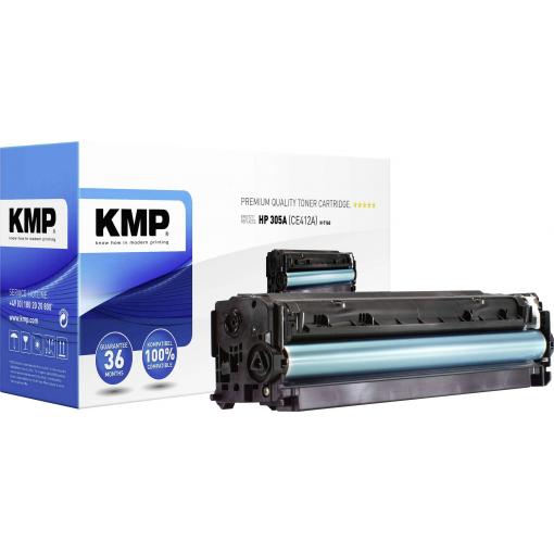 KMP Toner náhradní HP 305A, CE412A kompatibilní žlutá 3400 Seiten H-T160 1233,0009