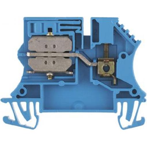 W-Series, Neutral conductor disconnect terminal, Rated cross-section: 2,5 mm&sup2;, Busbar connection, Direct mounting Weidmüller WNT 2.5 10X3, modrá, 100 ks