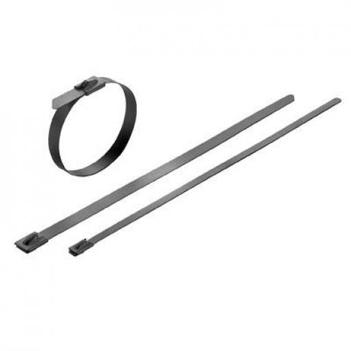 Weidmüller 1015280000, SCT-C 4.6/520, stahovací pásky, 4.6 mm, 520 mm, stříbrná, s povrchovou úpravou, 100 ks