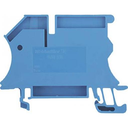 W-Series, Neutral conductor disconnect terminal, Rated cross-section: 16 mm&sup2;, Busbar connection, Direct mounting Weidmüller WNT 16N 10X3, modrá, 50 ks