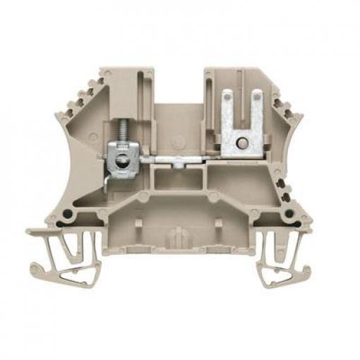 W-terminal with solder connection, Feed-through terminal, Rated cross-section: 2,5 mm&sup2;, Solder connection, Direct mounting WDU 2.5 LL 1022200000 Tmavě