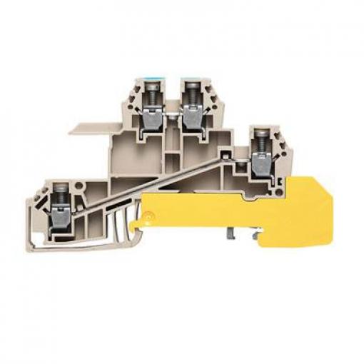 W-Series, Distributor terminal block for N rail, Rated cross-section: 2,5 mm&sup2;, Screw connection, Direct mounting WDL 2.5/S/N/L/PE 1030700000-50 Tmavě