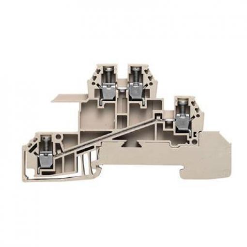 W-Series, Distributor terminal block for N rail, Rated cross-section: 2,5 mm&sup2;, Screw connection, WDL 2.5/S/L/L 1031200000-50 Tmavě béžová Weidmüller 50 ks