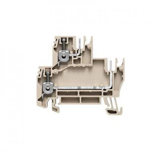 W-Series, Plug-in modular terminals, Feed-through terminal, Double-tier terminal, Rated cross-section: 2,5 mm&sup2;, Screw connection, WDK 2.5/BLZ/5.08/ZA