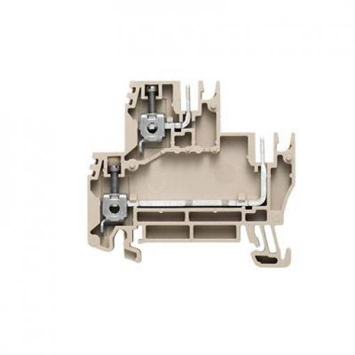 W-Series, Plug-in modular terminals, Feed-through terminal, Double-tier terminal, Rated cross-section: 2,5 mm&sup2;, Screw connection, WDK 2.5 BLZ/7.62/ZA