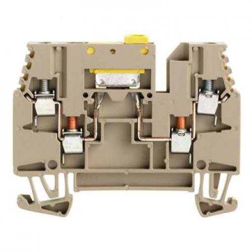 W-Series, Test-disconnect terminal, Rated cross-section: 2,5 mm&sup2;, Screw connection WTR 2.5/ZZ 1039900000 Tmavě béžová Weidmüller 100 ks