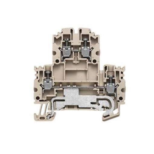 W-Series, Double-tier terminal, Screw connection, Direct mounting, Beige WDK 2.5N DU-PE 1041650000 Tmavě béžová Weidmüller 100 ks