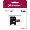 Transcend Premium paměťová karta microSDHC Industrial 8 GB Class 10, UHS-I vč. SD adaptéru