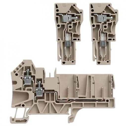 W-Series, WeiCoS, Feed-through terminal, Rated control voltage: WT4 4AN/2 1107680000 Tmavě béžová Weidmüller 50 ks