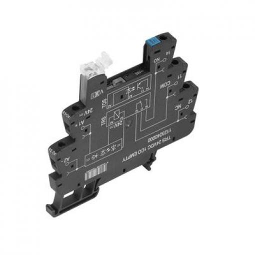 Weidmüller TRS 120VAC RC 1CO EMPTY patice pro relé s ukazatelem, LED, Weidmüller řada TERMSERIES , (d x š x v) 70 x 6.4 x 89.6 mm, 10 ks