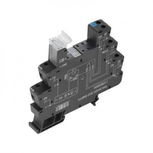 Weidmüller TRS 120VAC RC 2CO EMPTY patice pro relé s ukazatelem, LED, Weidmüller řada TERMSERIES , (š x v x h) 12.8 x 89.6 x 88 mm, 10 ks