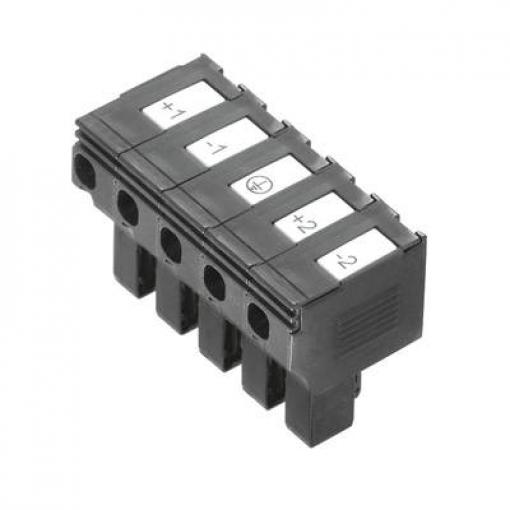 Weidmüller 1131730000, PTS 4 DC, bezpečnostní konektor, 0.5-4 mm², kontakty 5, černá, 10 ks