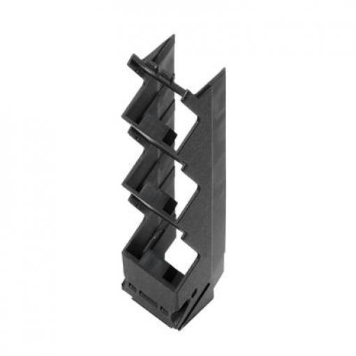 Electronics housings, OMNIMATE Housing - series CH20MBlack, Side element, Width: 22,5 mm