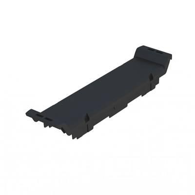 Electronics housings, OMNIMATE Housing - series CH20MBlack, Front element, closed, Width: 22,5 mm