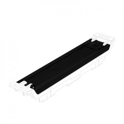Electronics housings, OMNIMATE Housing - series CH20MBlack, Transparent, Tilt cover, Width: 17,5 mm