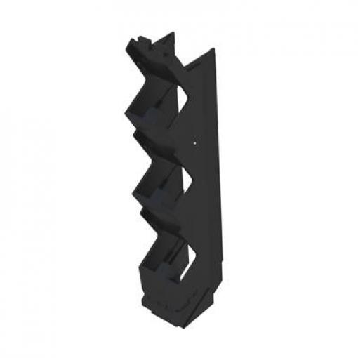 Electronics housings, OMNIMATE Housing - series CH20MBlack, Side element, Width: 17,5 mm