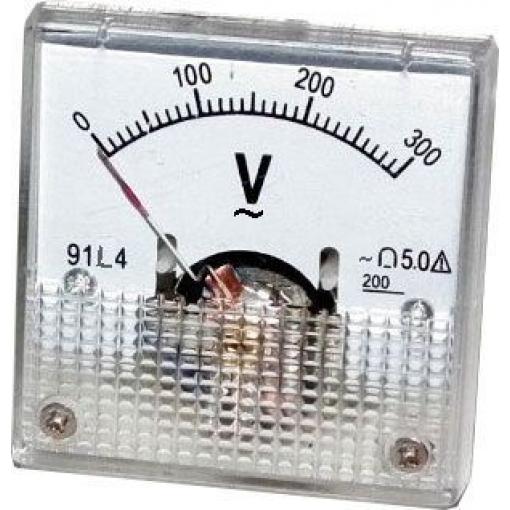 Analogový panelový voltmetr 91L4 300V~ AC