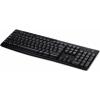 Logitech K270 Wireless Keyboard bezdrátový klávesnice německá, QWERTZ černá odolné proti stříkající vodě