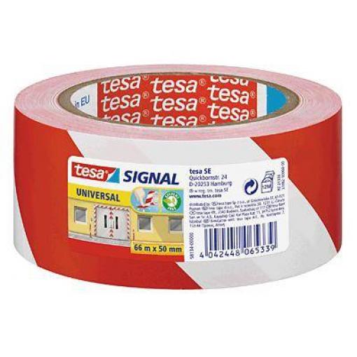 tesa UNIVERSAL 58134-00000-00 značicí páska tesa® SIGNAL červená, bílá (d x š) 66 m x 50 mm 1 ks
