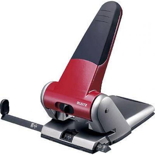 Leitz 51800025 spisová děrovačka červená max. formát nastavení: DIN A3 65 listů (80 g/m²)