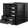 HAN Systembox 1450-13 box se zásuvkami černá DIN A4, DIN C4 Počet zásuvek: 5