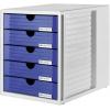 HAN Systembox 1450-14 box se zásuvkami světle šedá DIN A4, DIN C4 Počet zásuvek: 5