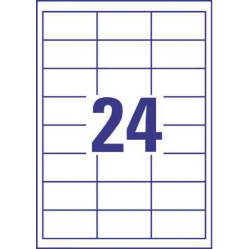 Avery-Zweckform 3658 univerzální etikety 64.6 x 33.8 mm papír bílá 2400 ks trvalé inkoustová tiskárna, laserová tiskárna, barevná laserová tiskárna, kopírka,